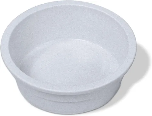 Miniatura 5 de Taza para mascotas de estilo barro Van Ness, pesada y translúcida de tamaño mediano, 20 onzas de capacidad para comida/agua