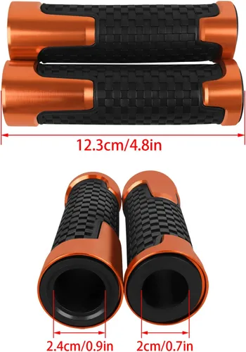 Miniatura 7 de Agarres universales para manillar de motocicleta, 7/8 pulgadas, 0.866 in, pesos de extremo de barra compatibles con Ninja 400 650 1000 KLR 650 Z900