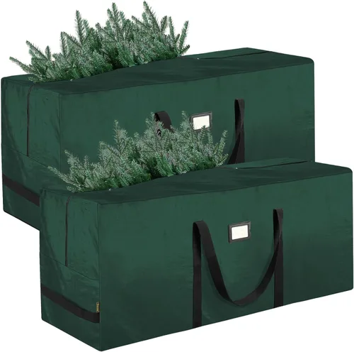 Miniatura 17 de BALEINE Bolsa de almacenamiento para árbol de Navidad de 7.5 pies, bolsa para árbol de Navidad artificial extragrande resistente con asas reforzadas