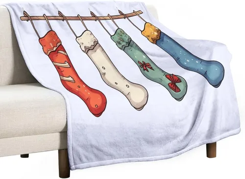 Miniatura 27 de Manta de Navidad de gnomo, manta de Navidad suave y cálida de 30 x 40 pulgadas, manta de franela cálida para cama, sofá, regalos para niños