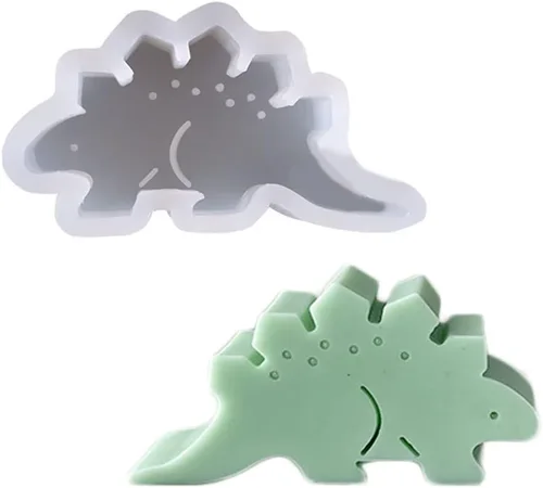 Miniatura 3 de Molde de silicona Freshie para automóvil con forma cerrada de elefante con ojos para hacer jabón con perlas aromáticas para automóvil, colgante