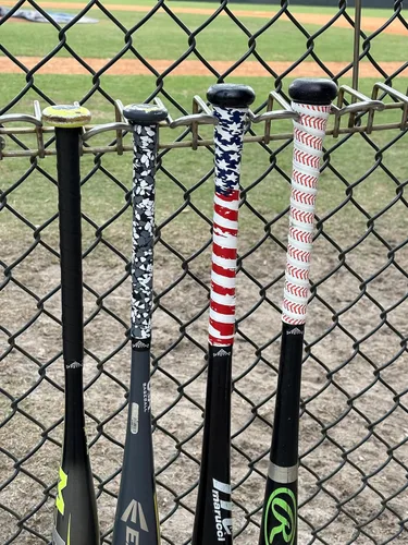 Miniatura 7 de Cinta de agarre de bate de polímero para béisbol/sóftbol Reemplazo de agarre de bate de béisbol precortado de 0.043 pulgadas Bandera Bandera