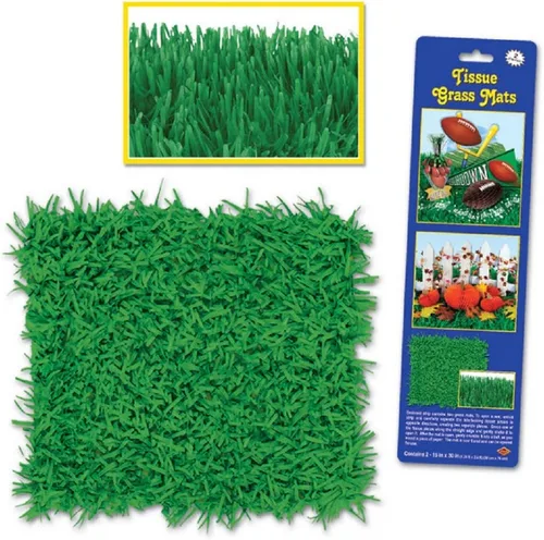 Miniatura 8 de Beistle 4 alfombrillas de papel de seda verde para decoración de Pascua y primavera verano, celebraciones, jardín de hadas, suministros de fiesta