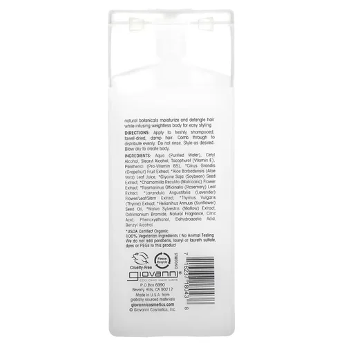 Miniatura 8 de GIOVANNI Direct Leave-In Conditioner & Frizz Be Gone - Juego súper suave para niñas rizadas, antiencrespamiento, añade brillo, sella