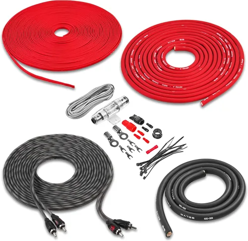Miniatura 12 de Belva True 1/0 Calibre AWG Premium CCA Kit Completo de Cableado de Amplificador con Cable RCA OFC de 2 Canales - BAK02BL Azul
