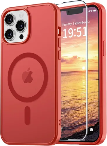 Miniatura 115 de vnnink para iPhone 12 y iPhone 12 Pro, funda de teléfono celular translúcida con protección contra caídas de grado militar, mate magnética