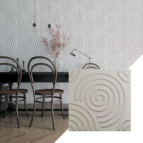 Miniatura 25 de Ekena Millwork WP20X20SPWH 19 5/8 pulgadas de ancho x 19 5/8 pulgadas de alto en espiral EnduraWall decorativo 3D Panel de pared cubre 2.67 pies