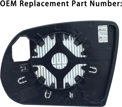 Miniatura 4 de Espejo lateral del pasajero de repuesto para Jeep Cherokee 2014-2019 Jeep Compass 2017-2021, retrovisor lateral exterior derecho de cristal