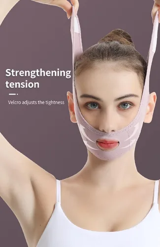 Miniatura 3 de Serena.H New Beauty - Máscara para dormir con forma de V, reutilizable en forma de V, máscara facial en forma de V, máscara de elevación de línea