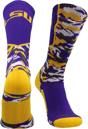 Miniatura 14 de TCK NCAA Woodland Camo Crew Socks – Officially Licensed Collegiate Fan Gear – Durable Cushioned Moisture Wicking Socks