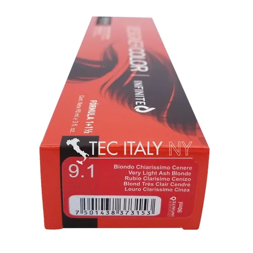 Miniatura 7 de Tec Italy Designer Color Hight Fidelity Color 3 oz (9.1 rubio ceniza muy claro)
