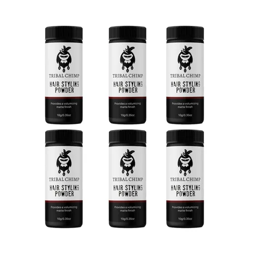 Tribal Chimp Polvo para peinar el cabello, fijación invisible todo el día y polvo texturizante de volumen para hombres y mujeres, polvo para peinar