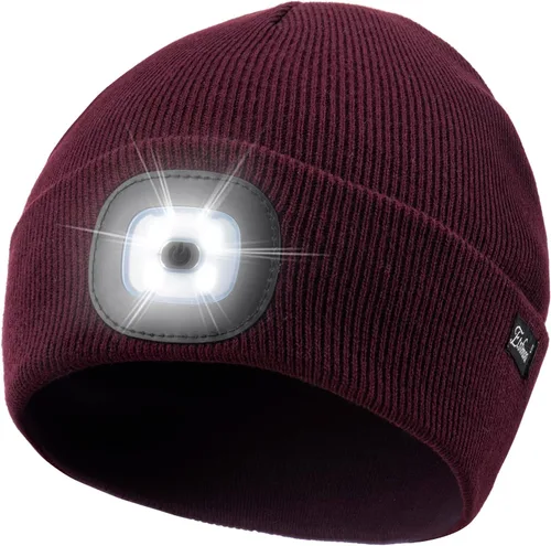 Miniatura 74 de Etsfmoa Gorro unisex con la luz, regalos para hombres, papá, padre, gorras recargables por USB