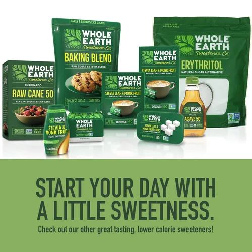 Miniatura 8 de Whole Earth Sweetener Company Alternativa de azúcar cero calorías a base de plantas, 100% eritritol, 64 onzas.