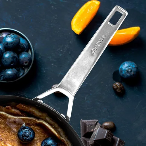 Miniatura 7 de MsMk Sartén antiadherente de 3.0 cuartos de galón con tapa, sartén antiadherente de titanio y cerámica de 9.5 pulgadas con tapa, mango que se