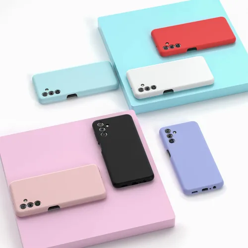 Miniatura 6 de Funda para Galaxy A13 5G de 6.5 pulgadas, silicona líquida suave protectora y forro de microfibra antiarañazos, a prueba de golpes, compatible