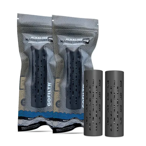 Miniatura 10 de GOFILTR Infusor de agua alcalina de magnesio jumbo - pH 9.5 + Electrolitos para cualquier botella/jarra grande de agua, 300 galones / 3 meses