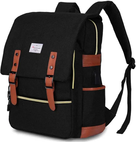 Modoker - Mochila vintage para laptop, para mujeres y hombres, mochila para la escuela y la universidad