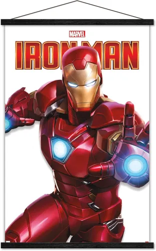 Miniatura 7 de Trends International Marvel Comics - Póster de la serie Iron Man con marco magnético