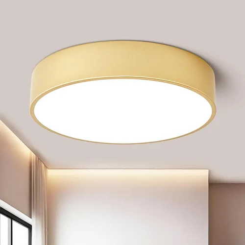 Miniatura 13 de Lámpara LED Regulable de Montaje Empotrado Cerca del Techo, Accesorio de Iluminación de Sala de Estar, Lámparas de Techo Redondas Blancas Modernas