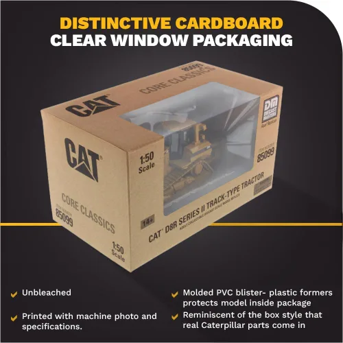 Miniatura 6 de Diecast Masters 1:50 Escala Cat D8R Bulldozer para coleccionistas, Caterpillar Track-Type Tractor Construcción Modelo Modelo Réplica, Core Classics
