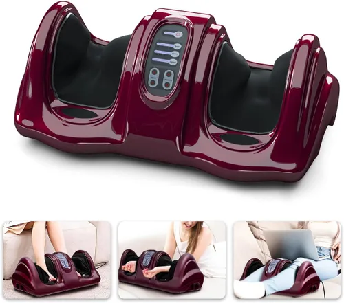 Miniatura 10 de ARLIME Masajeador de pies Shiatsu con control remoto, 4 modos de amasamiento profundo, masaje de piernas y tobillos y pantorrillas y pies para Blanco