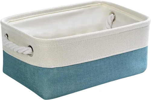 Miniatura 102 de TheWarmHome Contenedores de almacenamiento para estantes, tamaño mediano, 3 unidades, 13.8 pulgadas de largo x 9.8 pulgadas de ancho x 6.7 pulgadas