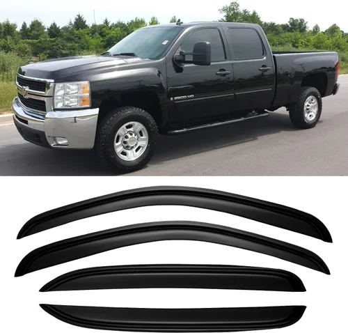Miniatura 7 de Visores para ventanas y protectores contra la lluvia para Ford F150 de cabina estándar 1980-1996, Deflectores de viento y protectores para ventanas