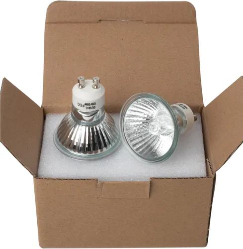 Miniatura 7 de Elenhome Bombilla GU10 de 120V 35W para lámpara calentadora de velas, 2 piezas gu10+c Bombillas halógenas regulables de 2800K blanco cálido de 2