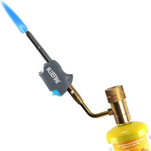 Miniatura 8 de BLUEFIRE BTS-8066 Antorcha giratoria turbo caliente de alta intensidad MAPP Kit hasta 11695 BTU/hr! Botón de encendido a presión Propano MAP PRO