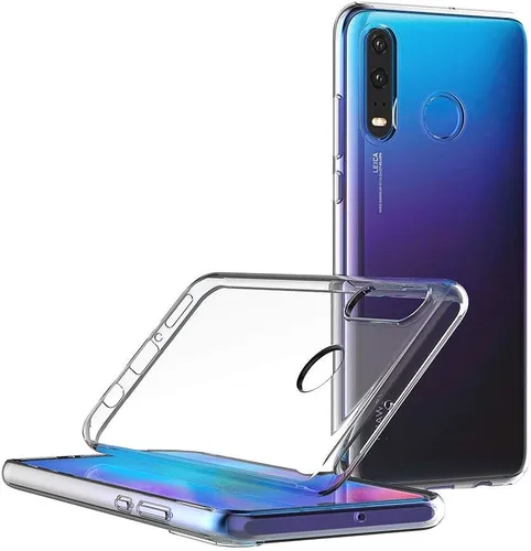 Miniatura 4 de MaiJin Funda para Huawei P30 Lite/Nova 4E (6.15 pulgadas) TPU suave goma gel parachoques transparente contraportada