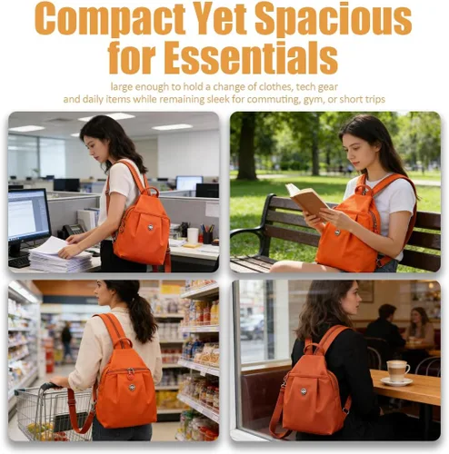 Miniatura 2 de Bolsa de viaje antirrobo premium 3 en 1 2025, bolsa de viaje de 2 vías con correas convertibles e impermeable para mujer