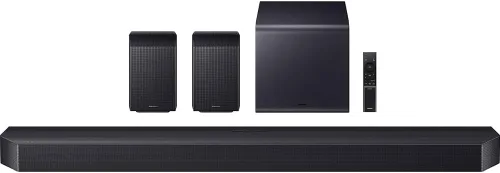Miniatura 2 de Samsung Barra de sonido de la serie Q HW-Q990F 11.1.4 canales Subwoofer + Altavoz trasero (2025) Paquete Q-Symphony con Paquete de protección