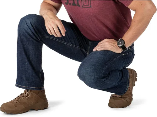 Miniatura 4 de 5.11 Tactical Defender-Flex Jeans rectos, tela elástica mecánica, bolsillos clásicos, estilo 74477