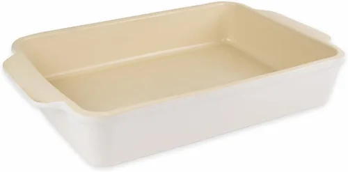 Miniatura 5 de USA Pan 1117RCLD-ST-1 - Sartén rectangular antiadherente con tapa, 9 x 13 pulgadas, color blanco
