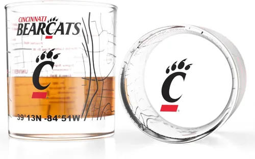 Miniatura 12 de Greenline Goods – Vasos de Whiskey de la Universidad Estatal de Michigan Spartans (Set de 2), 10 oz – Logo de Color Completo + Mapa del Campus