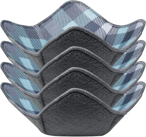 Miniatura 17 de Aticca Juego de 4 almohadillas calientes para tazas de caldo para microondas y platos calientes, multiusos, a prueba de calor Rojo