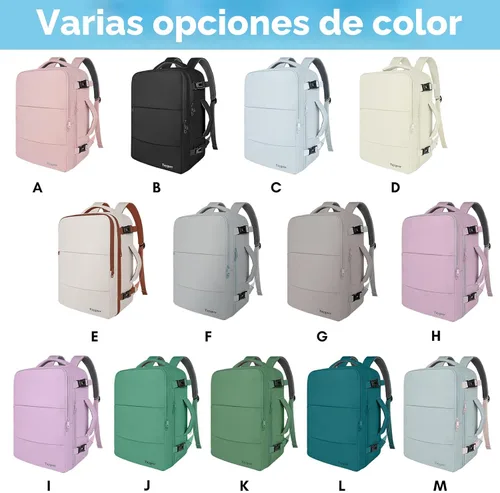 Miniatura 2 de Taygeer Mochila de Equipaje de Mano, Mochila de Viaje de 35 Litros para Mujeres Aprobada por Aerolíneas, Bonita Bolsa de Viaje para Artículos Azul