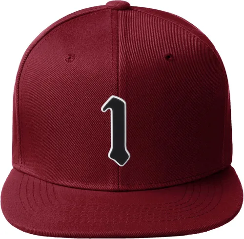 Miniatura 965 de Daxton Gorra clásica con visera de billete plano con letras del alfabeto inglés antiguo de la A a la Z