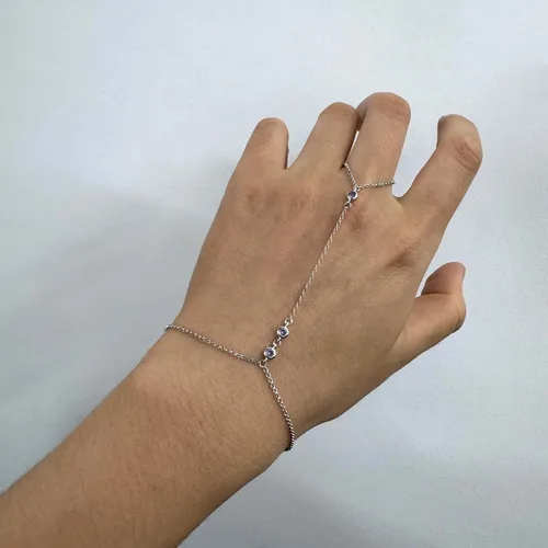 Miniatura 73 de Pulsera de plata de ley 925 para mujer, pulsera de mano para mujer, pulseras esclavas de 7 a 9 pulgadas ajustable