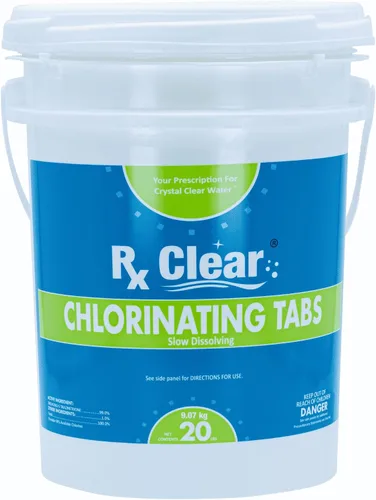Miniatura 14 de Rx Clear - Tabletas de cloro de 3 pulgadas 5 libras Tabletas estabilizadas individuales para desinfectar piscinas De larga duración