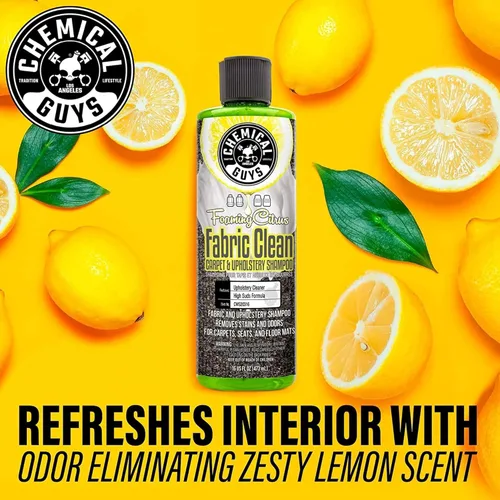 Miniatura 2 de Chemical Guys CWS203 HOL315 Fabric Clean - Kit de limpieza de espuma cítrica y cepillo de taladro fácil de usar, para alfombras y tapicería