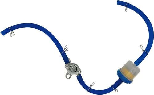 Miniatura 9 de Manguera de combustible de gas, filtro de aceite, abrazaderas, válvula de apagado en línea, llave de purga, interruptor de gasolina para 50 cc, 70