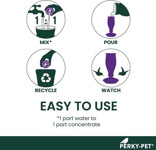 Miniatura 5 de Perky-Pet Concentrado líquido de néctar de colibrí transparente en lata de aluminio reciclable, 4 latas, 12 onzas cada una, hace 96 onzas en total