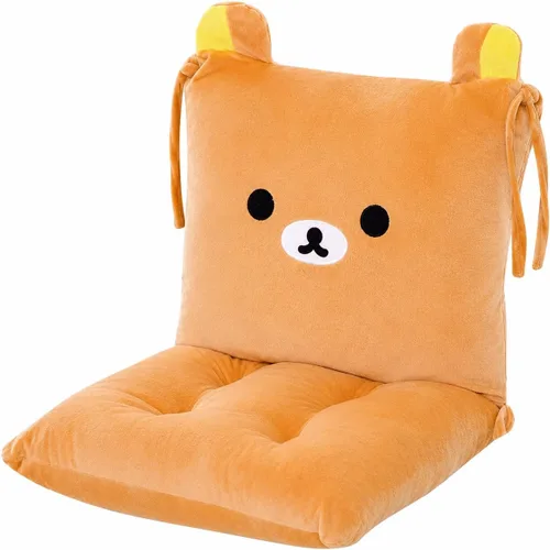 Miniatura 14 de ChezMax juego de almohadón relleno con acolchado, respaldo y asiento, para auto; silla mecedora cuadrada plegable, con estampado de caricaturas