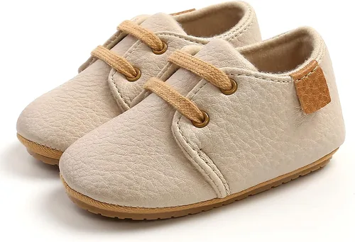 Miniatura 7 de Zapatos deportivos unisex para bebés, niños y niñas, de piel sintética, para cuna, suela antideslizante de goma, para niños pequeños