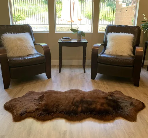 Miniatura 77 de LAMBZY Alfombra de pelo de oveja sintética, hipoalergénica, súper suave, sedosa para sala de estar, habitación de los niños, sofá