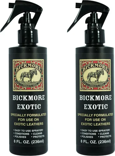 Miniatura 10 de Bickmore Exotic – Aerosol especialmente formulado, utilizado para limpiar, pulir y proteger pieles exóticas y piel de reptil.