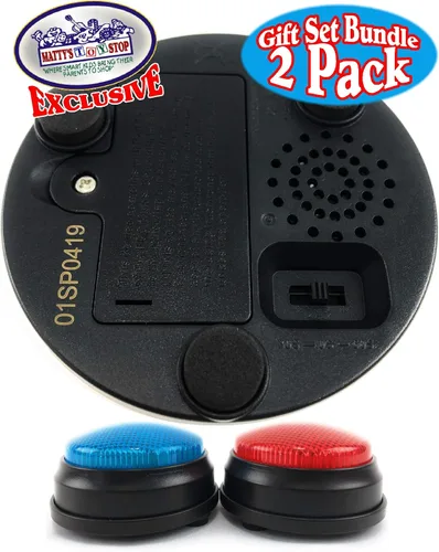 Miniatura 6 de Matty's Toy Stop Luces y sonidos electrónico 3 modos rojo y azul juego de respuesta zumbador y temporizador de cuenta regresiva paquete de regalo