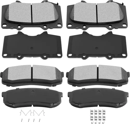 Miniatura 36 de ECCPP - Juego de 4 pastillas de freno de disco de cerámica traseras para 1994 1995 1996 1997 1998 1999 2000 2001 2002 2003 2004 para Ford Mustang